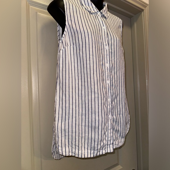 Tommy Bahama Coastalina Cabana Stripe Sleeveless Shirt size S - Picture 6 of 14